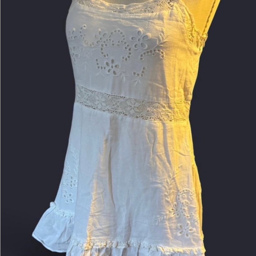 Zara Cream Lace Detail dress